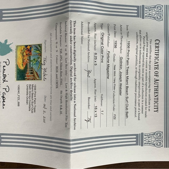 Miami Beach Bath Club Original 1936 Vintage Fortune Magazine Prints - Set of 2 - Picture 4 of 8